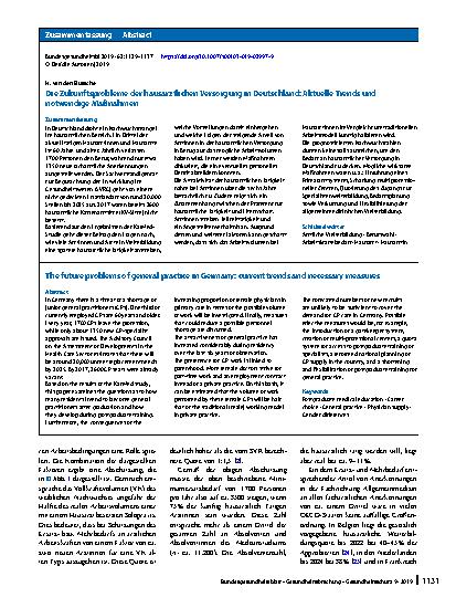 Vorschauseite 3: Die Zukunftsprobleme der hausärztlichen Versorgung in Deutschland: Aktuelle Trends und notwendige Maßnahmen