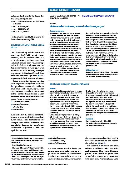 Vorschauseite 3: Elektronische Kodierung von Todesbescheinigungen