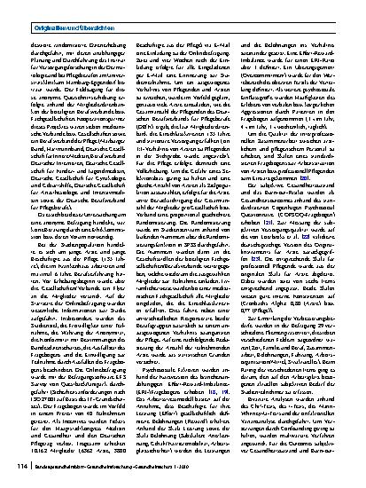 Vorschauseite 2: Arbeitsbedingungen und Gesundheitszustand junger Ärzte und professionell Pflegender in deutschen Krankenhäusern