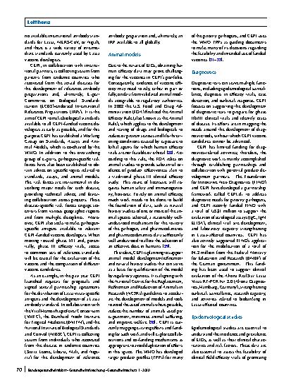 Vorschauseite 6: Developing vaccines against epidemic-prone emerging infectious diseases