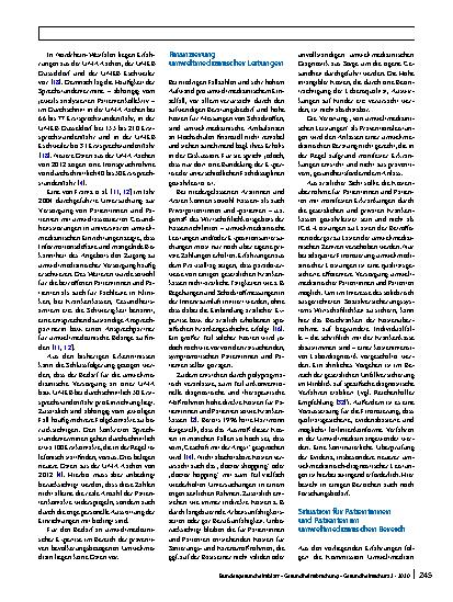 Vorschauseite 4: Umweltmedizinische Versorgungssituation von Patientinnen und Patienten in Deutschland