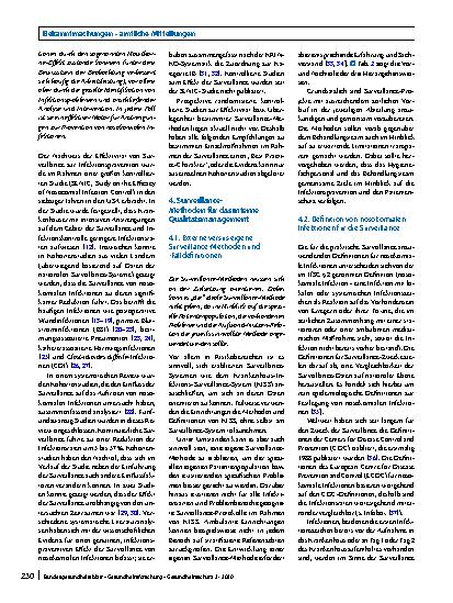 Vorschauseite 3: Surveillance von nosokomialen Infektionen