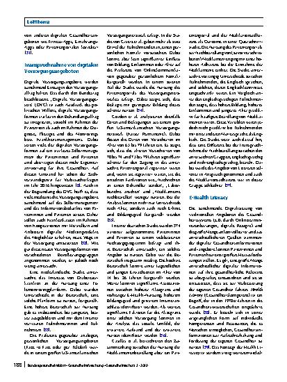 Vorschauseite 4: Digital Divide – Soziale Unterschiede in der Nutzung digitaler Gesundheitsangebote