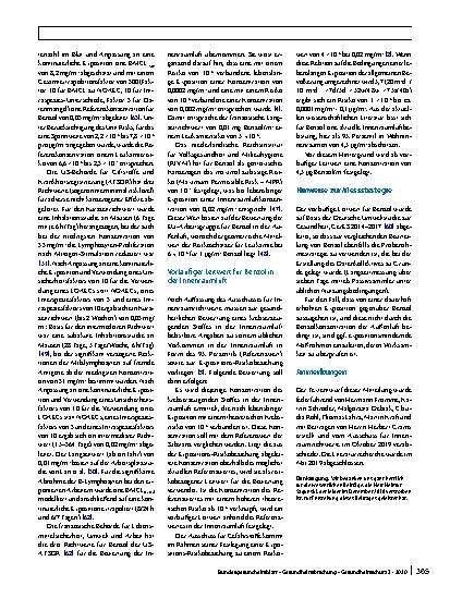 Vorschauseite 5: Vorläufiger Leitwert für Benzol in der Innenraumluft