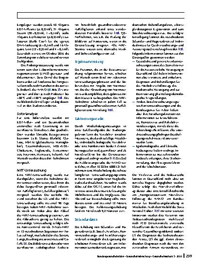 Vorschauseite 6: Die Basiserhebung der NAKO Gesundheitsstudie: Teilnahme an den Untersuchungsmodulen, Qualitätssicherung und Nutzung von Sekundärdaten