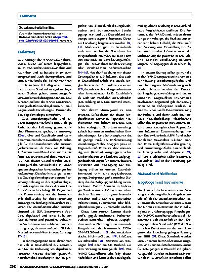 Vorschauseite 2: Soziodemografische und erwerbsbezogene Merkmale in der NAKO Gesundheitsstudie