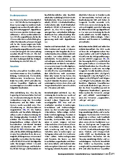 Vorschauseite 5: Soziodemografische und erwerbsbezogene Merkmale in der NAKO Gesundheitsstudie