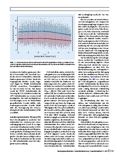 Vorschauseite 4: Messung der körperlichen Fitness in der NAKO Gesundheitsstudie – Methoden, Qualitätssicherung und erste deskriptive Ergebnisse