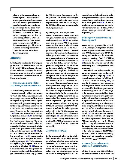 Vorschauseite 2: HBM-II-Werte für Perfluoroctansäure (PFOA) und Perfluoroctansulfonsäure (PFOS) in Blutplasma – Stellungnahme der Kommission Human-Biomonitoring des Umweltbundesamtes