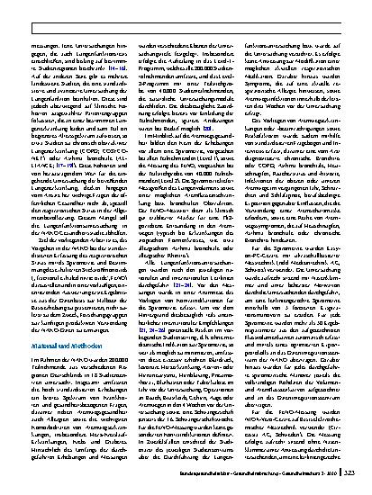 Vorschauseite 2: Lungenfunktion in der NAKO Gesundheitsstudie: Methoden und erste Ergebnisse