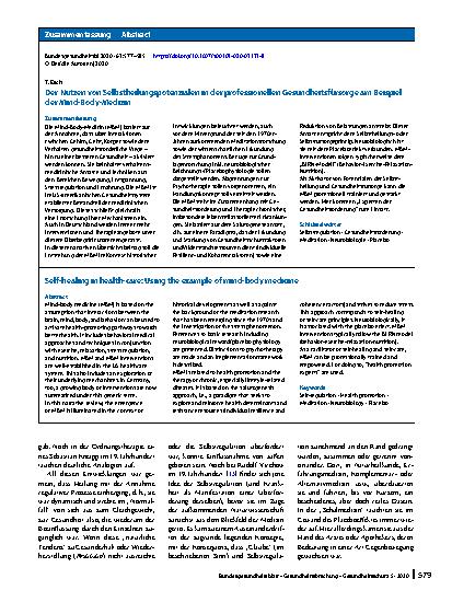Vorschauseite 3: Der Nutzen von Selbstheilungspotenzialen in der professionellen Gesundheitsfürsorge am Beispiel der Mind-Body-Medizin