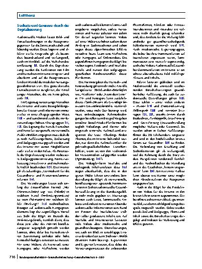 Vorschauseite 2: Gesundheitsaufklärung über digitale audiovisuelle Medien: Strategien der Bundeszentrale für gesundheitliche Aufklärung (BZgA)