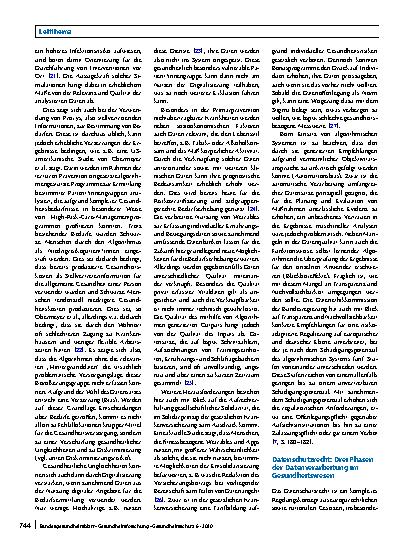 Vorschauseite 4: Digitale Daten für eine effizientere Prävention: Ethische und rechtliche Überlegungen zu Potenzialen und Risiken