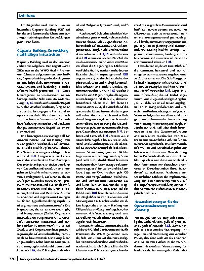 Vorschauseite 2: Digital Public Health – Hebel für Capacity Building in der kommunalen Gesundheitsförderung