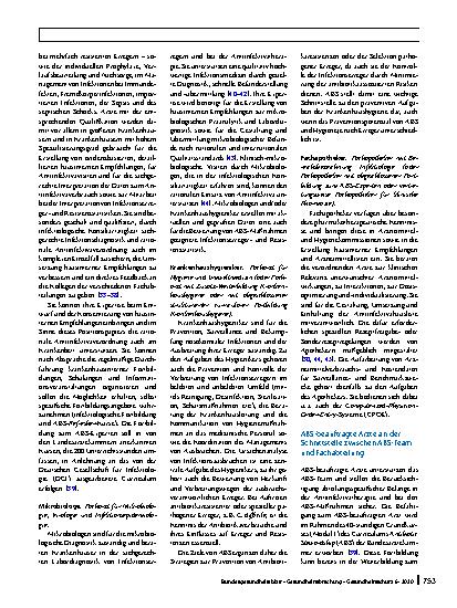 Vorschauseite 5: Strukturelle und personelle Voraussetzungen für die Sicherung einer rationalen Antiinfektivaverordnung in Krankenhäusern