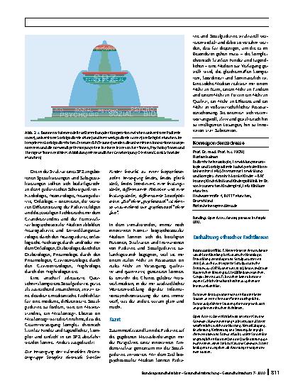 Vorschauseite 6: Zusammenarbeit von Pädiatrie und Sozialpädiatrie – Schaffung einer biopsychosozialen Medizin für komplex chronisch kranke Kinder und Jugendliche