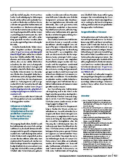 Vorschauseite 4: Prävention von gesundheitlichen Beeinträchtigungen durch Kohlenmonoxid-Expositionen im Innenraum mit einem besonderen Fokus auf Shisha-Rauchen