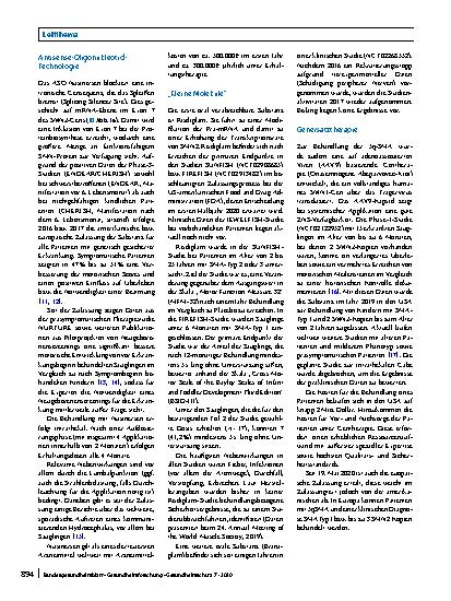 Vorschauseite 4: Molekulare Therapien bei neuromuskulären Erkrankungen im Kindesalter – Große Hoffnungen und unbekannte Risiken