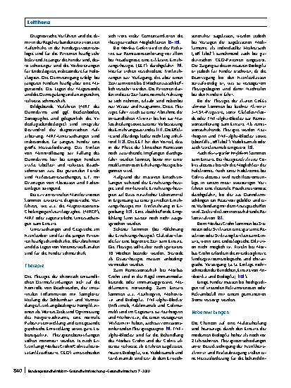 Vorschauseite 2: Chronisch entzündliche Darmerkrankungen – die biopsychosoziale Realität im Kindesund Jugendalter