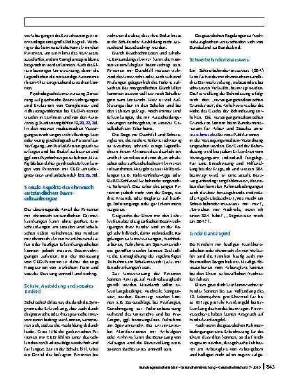 Vorschauseite 5: Chronisch entzündliche Darmerkrankungen – die biopsychosoziale Realität im Kindesund Jugendalter