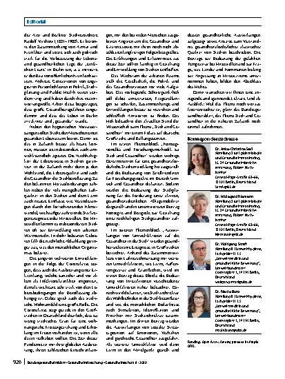 Vorschauseite 2: Health and the City