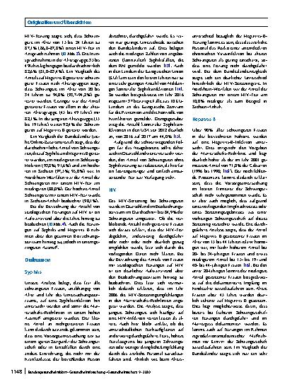 Vorschauseite 6: Gelingt das Screening von Schwangeren auf HIV, Syphilis und Hepatitis B in Deutschland? Eine Analyse auf Basis von Routinedaten