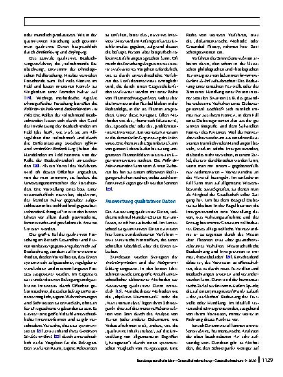 Vorschauseite 4: Verstehen durch qualitative Methoden – der Beitrag der interpretativen Sozialforschung zur Gesundheitsberichterstattung