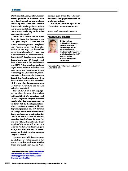 Vorschauseite 2: Atmen Sie jetzt tief ein! Von der Arbeit des Ausschusses für Innenraumrichtwerte (AIR)