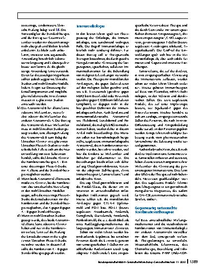 Vorschauseite 2: Kombinationstherapien in der Immunonkologie: Differenzierte regulatorische Herangehensweisen