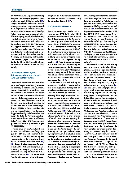 Vorschauseite 5: Monoklonale Antikörper zur antiinfektiven Therapie
