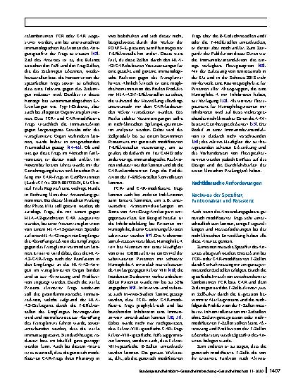 Vorschauseite 5: Genetisch modifizierte regulatorische T-Zellen: Therapiekonzepte und ihr regulatorischer Rahmen