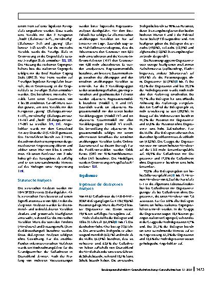 Vorschauseite 4: Der Einfluss postmigratorischer Stressoren auf die Prävalenz depressiver Symptome bei Geflüchteten in Deutschland. Analyse anhand der IAB-BAMF-SOEP-Befragung 2016