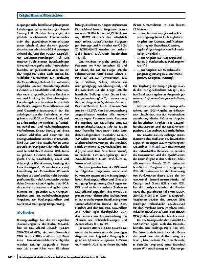 Vorschauseite 2: Inanspruchnahme von Maßnahmen der betrieblichen Gesundheitsförderung in Deutschland – Ergebnisse der Studie „Gesundheit in Deutschland aktuell“ (GEDA 2014/2015-EHIS)