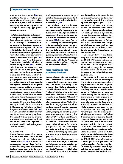 Vorschauseite 6: Moralischer Stress bei Medizinstudierenden und ärztlichen Berufseinsteigenden: Forschungsdesiderate im Rahmen der COVID-19-Pandemie