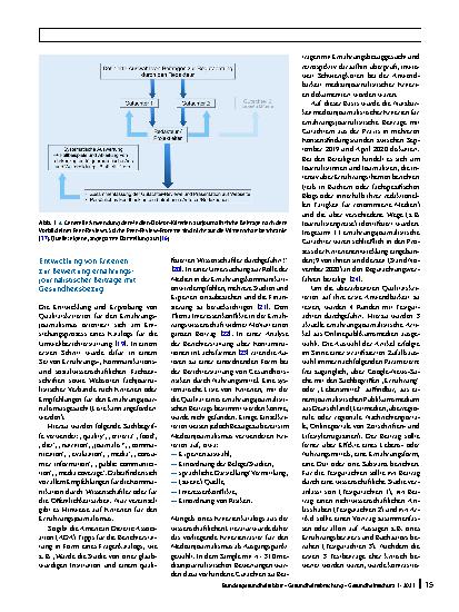 Vorschauseite 4: Ein modulares Modell zur Qualitätssicherung im Medizinund Ernährungsjournalismus
