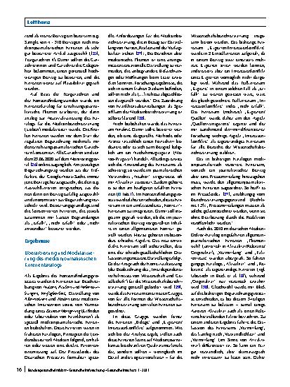 Vorschauseite 5: Ein modulares Modell zur Qualitätssicherung im Medizinund Ernährungsjournalismus