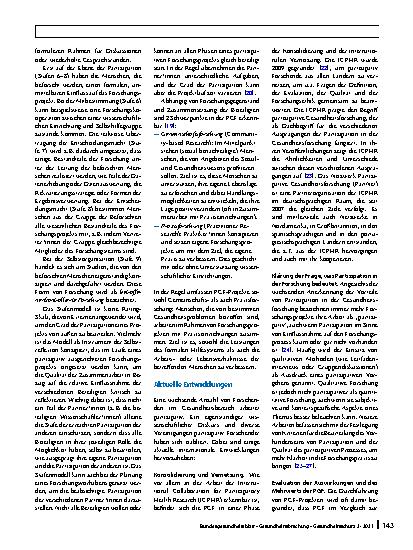 Vorschauseite 4: Partizipative Gesundheitsforschung: Ursprünge und heutiger Stand