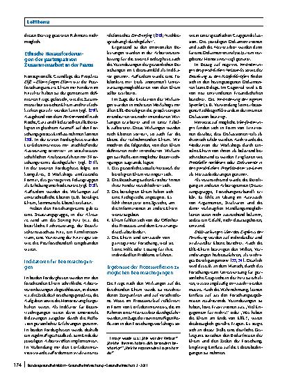 Vorschauseite 4: Ethische Aspekte in der partizipativen Forschung – Reflexion von Herausforderungen und möglichen Beeinträchtigungen für Teilnehmende