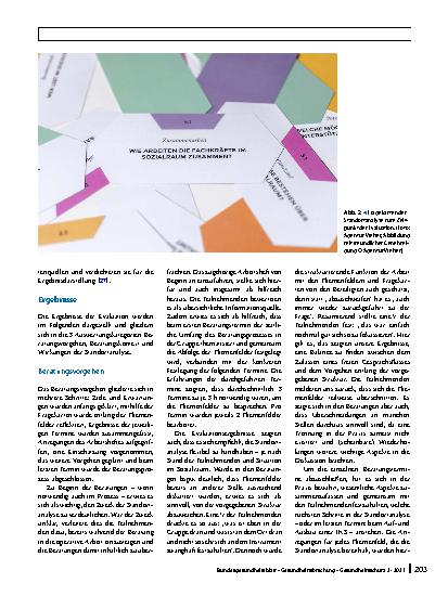 Vorschauseite 5: Transfer partizipativer Forschungsergebnisse in die Praxis: Das Beratungsinstrument Standortanalyse in der kommunalen Gesundheitsförderung