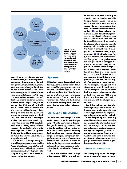 Vorschauseite 2: Das Nationale Gesundheitsportal: Entwicklungsund Nutzungspotenziale unter besonderer Berücksichtigung der hausärztlichen Perspektive