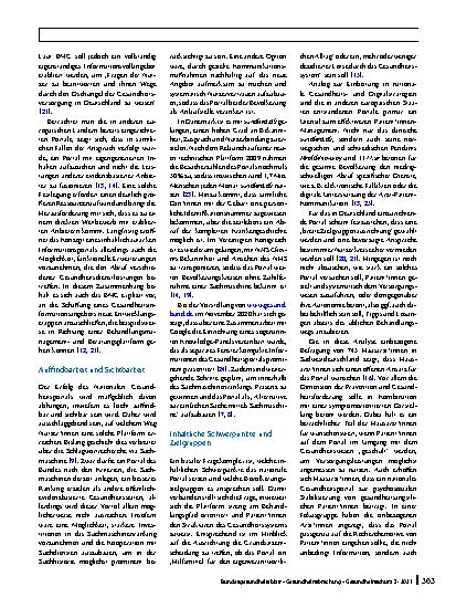Vorschauseite 4: Das Nationale Gesundheitsportal: Entwicklungsund Nutzungspotenziale unter besonderer Berücksichtigung der hausärztlichen Perspektive