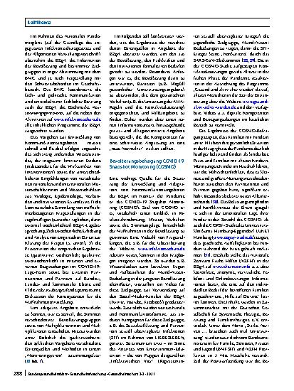 Vorschauseite 4: Bedarfsbezogene Kommunikationsstrategie der Bundeszentrale für gesundheitliche Aufklärung (BZgA) während der COVID-19-Pandemie