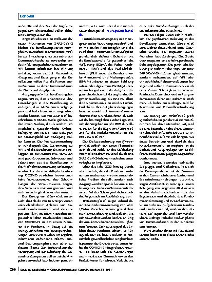 Vorschauseite 2: COVID-19 und Public Health: Wissen, Einstellungen, Belastungen und Kommunikation in der Krise