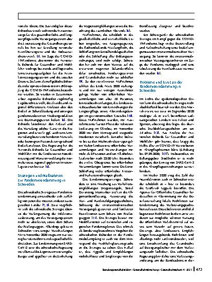 Vorschauseite 2: Öffentliche Gesundheitsdienste in der COVID-19-Pandemie: Strategien und Praktiken in ausgewählten europäischen Nachbarländern
