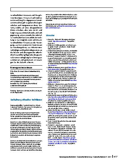 Vorschauseite 6: Gewinnung von Echtzeitdaten aus der medizinischen Versorgung zur Handlungssteuerung in Public Health