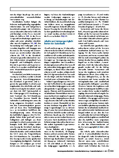 Vorschauseite 4: Wissen für gesunde Lebenswelten: Eine Datenbank zum Praxistransfer von Erkenntnissen aus systematischen Übersichtsarbeiten