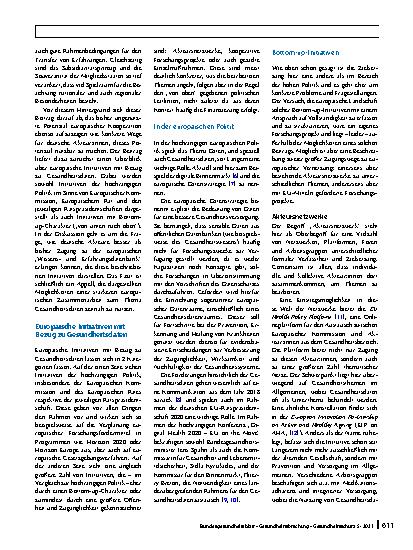Vorschauseite 2: Die Nutzbarmachung von Daten für Public Health und Gesundheitsversorgung – ein gemeinsames Ziel der EU-Mitgliedsstaaten