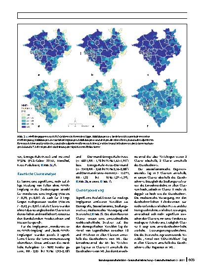 Vorschauseite 6: Geografische Analysen für evidenzbasierte Public-Health-Interventionen: Das Beispiel Identifikation und Typisierung von Risikoclustern für Masern, Mumps und Röteln