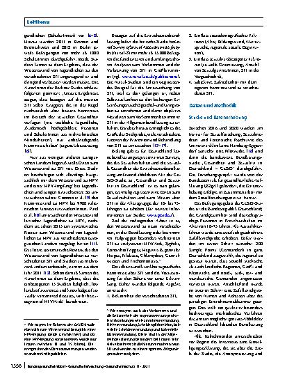 Vorschauseite 2: Wie gut ist das Wissen über sexuell übertragbare Infektionen in Deutschland?