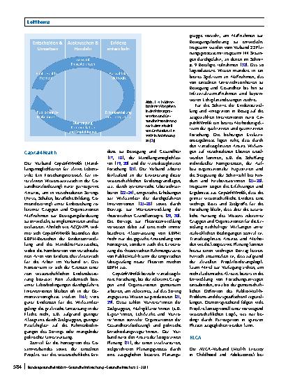 Vorschauseite 4: Evidenzbasierung in Primärprävention und Gesundheitsförderung: Methoden und Vorgehensweisen in 5 Forschungsverbünden